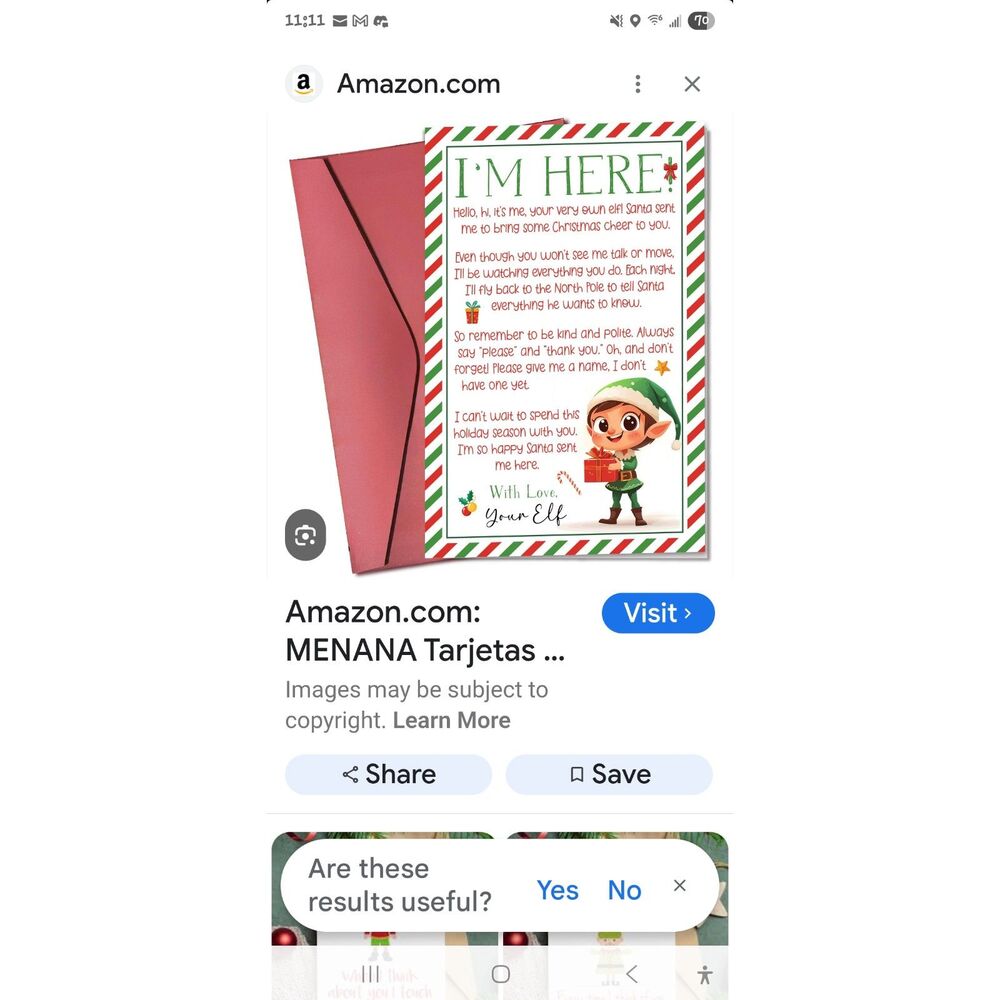 Christmas Elf Card